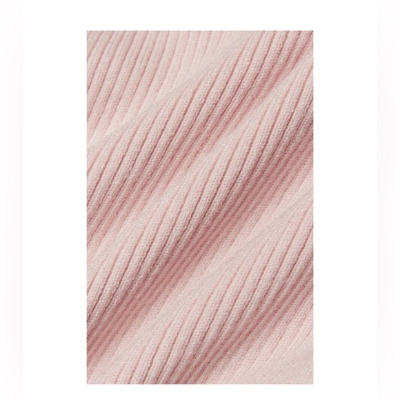 NWT Aritzia Wilfred Womens Cayenne Knit Halter Poetic Pink MIDI Dress Small $168 - Picture 3 of 9